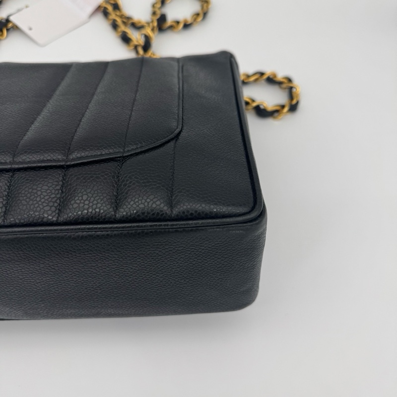 「JL精品代購」9新 香奈兒魚子醬黑金扣貝嫂30-8