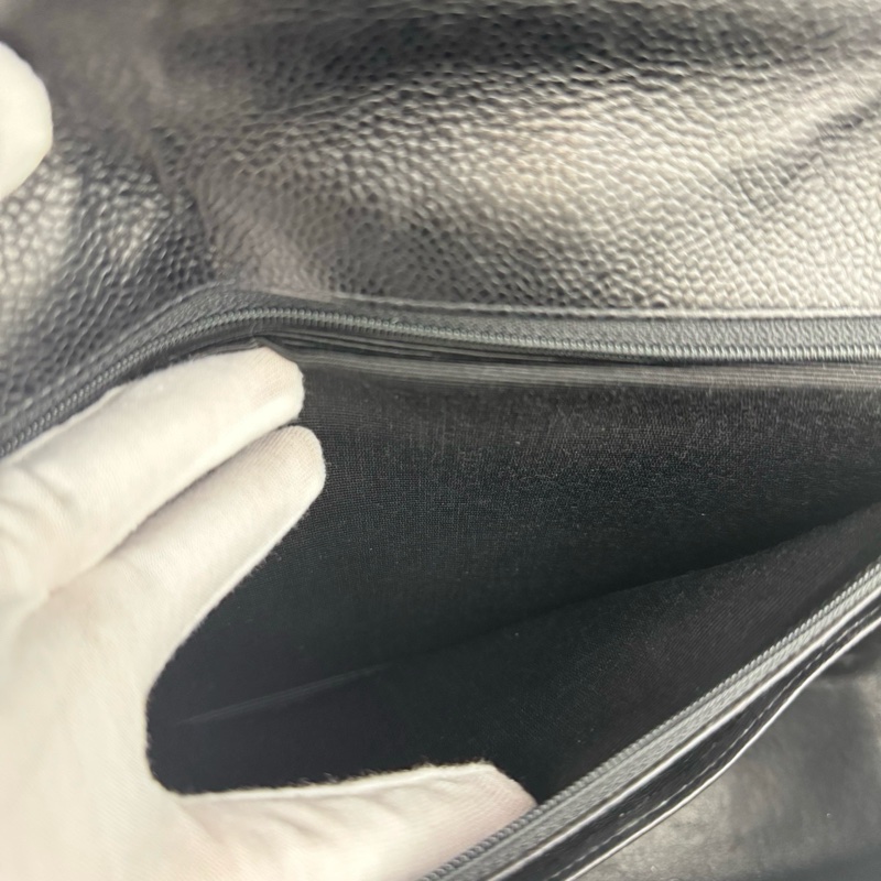 「JL精品代購」9新 香奈兒魚子醬黑金扣貝嫂30-11