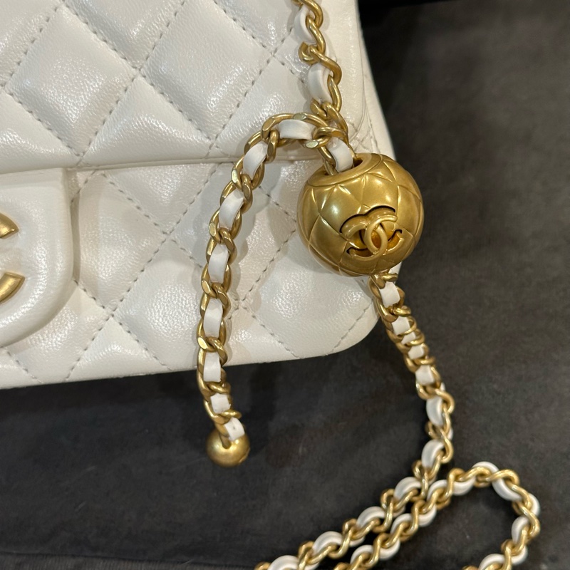 全新大全配🈶️25年購證❤️香奈兒 #白金 #金球 #cf20 #mini-4