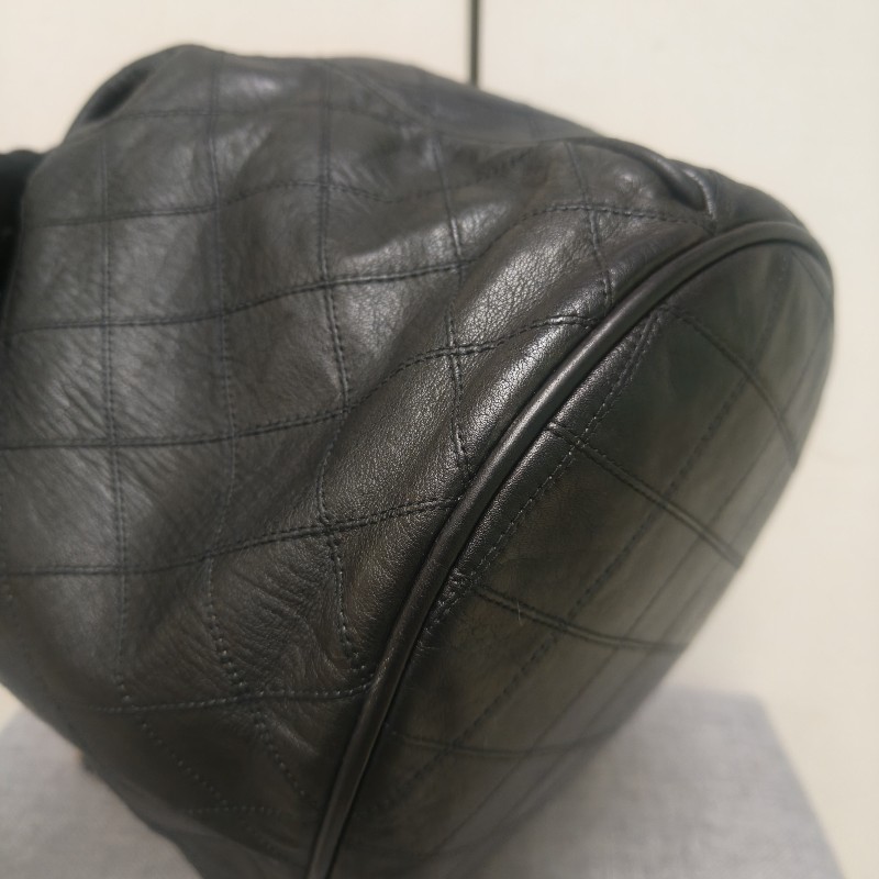 ㊣✨CHANEL✨香奈兒 黑色 老香 小香 Vintage 雙C 多背法 水桶包 肩背包/二手包/二手精品🌳二手樹屋🌳-6