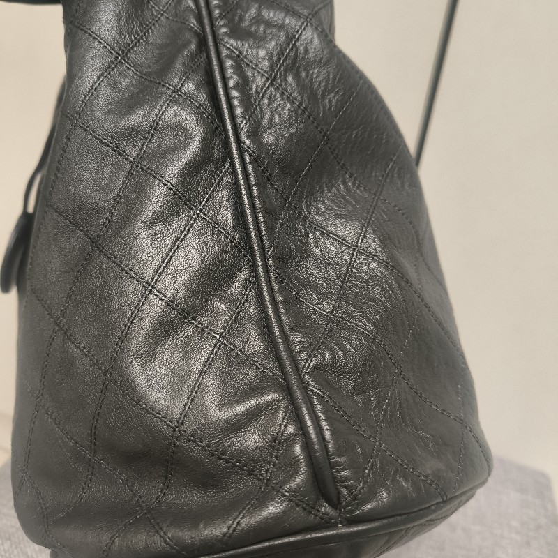 ㊣✨CHANEL✨香奈兒 黑色 老香 小香 Vintage 雙C 多背法 水桶包 肩背包/二手包/二手精品🌳二手樹屋🌳-20