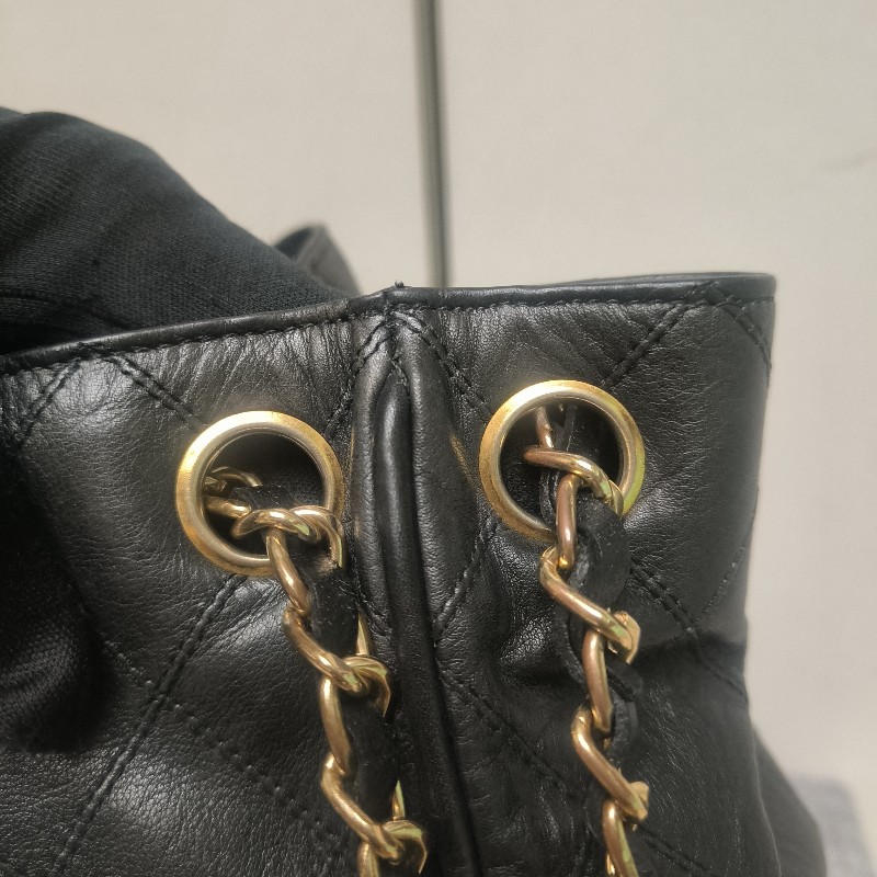 ㊣✨CHANEL✨香奈兒 黑色 老香 小香 Vintage 雙C 多背法 水桶包 肩背包/二手包/二手精品🌳二手樹屋🌳-25