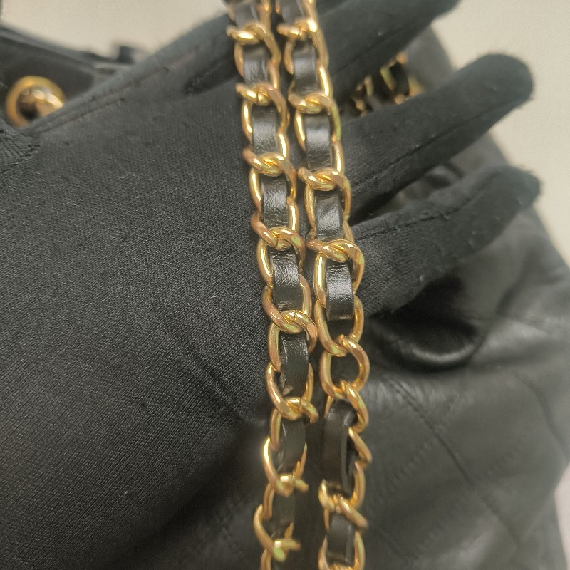 ㊣✨CHANEL✨香奈兒 黑色 老香 小香 Vintage 雙C 多背法 水桶包 肩背包/二手包/二手精品🌳二手樹屋🌳-28