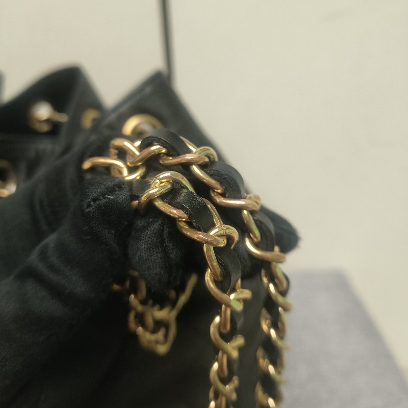 ㊣✨CHANEL✨香奈兒 黑色 老香 小香 Vintage 雙C 多背法 水桶包 肩背包/二手包/二手精品🌳二手樹屋🌳-29