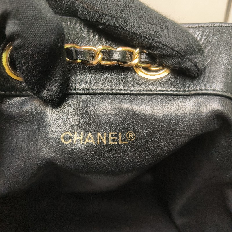 ㊣✨CHANEL✨香奈兒 黑色 老香 小香 Vintage 雙C 多背法 水桶包 肩背包/二手包/二手精品🌳二手樹屋🌳-36