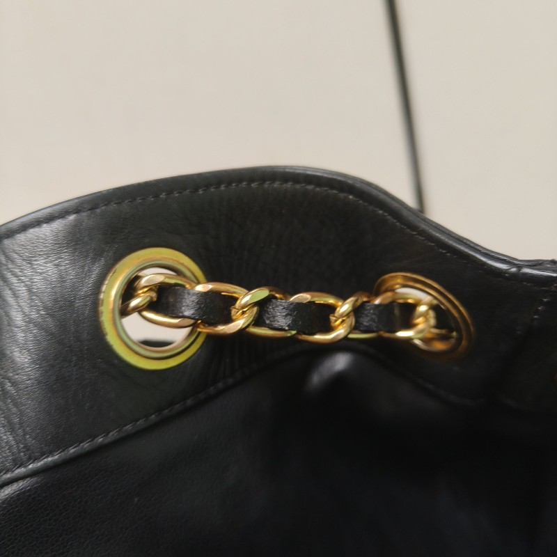 ㊣✨CHANEL✨香奈兒 黑色 老香 小香 Vintage 雙C 多背法 水桶包 肩背包/二手包/二手精品🌳二手樹屋🌳-41