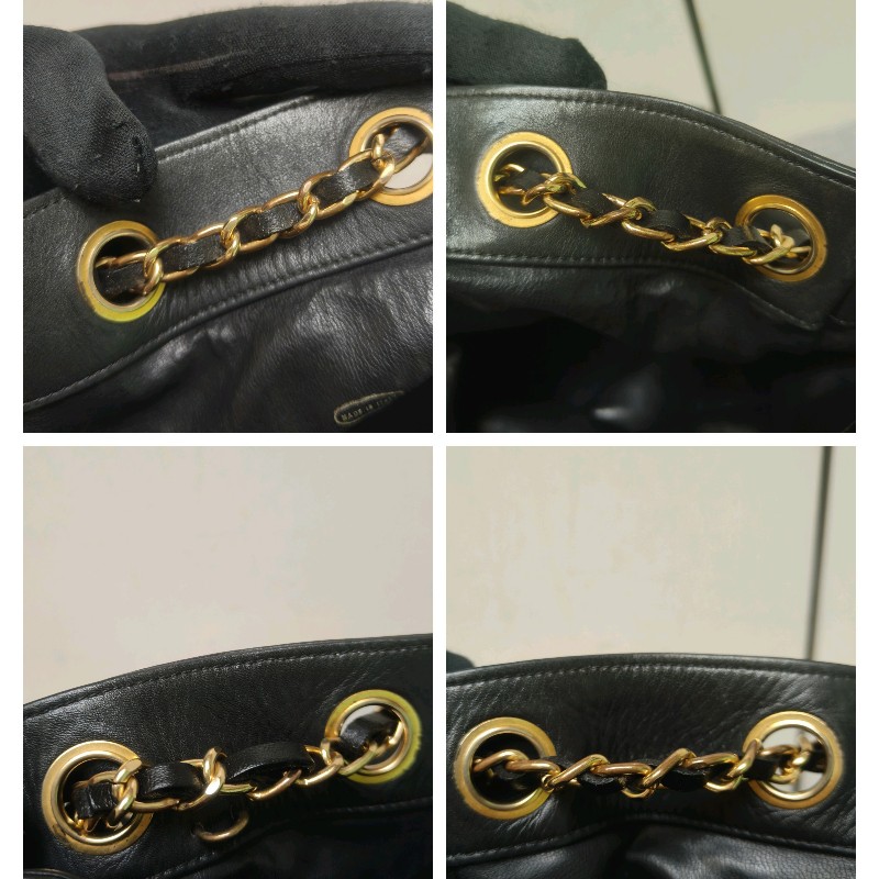 ㊣✨CHANEL✨香奈兒 黑色 老香 小香 Vintage 雙C 多背法 水桶包 肩背包/二手包/二手精品🌳二手樹屋🌳-43