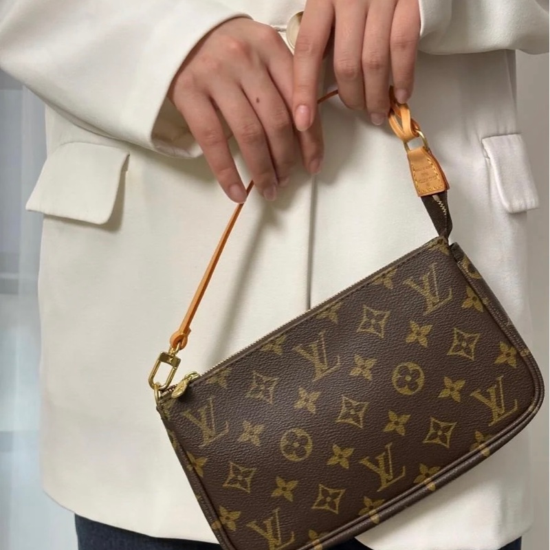 ✔️Louis Vuitton LV M51980 Monogram麻將包/手提包/肩背包-0