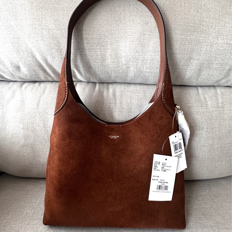 Coach BROOKLYN 28 麂皮 布魯克林 （2025秋冬新色）台灣購證-0