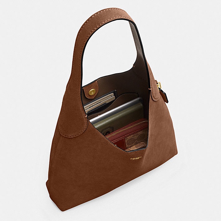 Coach BROOKLYN 28 麂皮 布魯克林 （2025秋冬新色）台灣購證-9