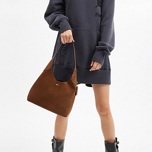 Coach BROOKLYN 28 麂皮 布魯克林 （2025秋冬新色）台灣購證-11