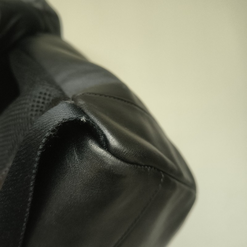 來囉‼️來囉‼️雙11優惠上車囉🚒超狂降價只到11/11🎁㊣✨COACH✨蔻馳 黑色 老花 皮革 掀蓋 抽繩 後背包/二手包/二手精品🌳二手樹屋🌳-7