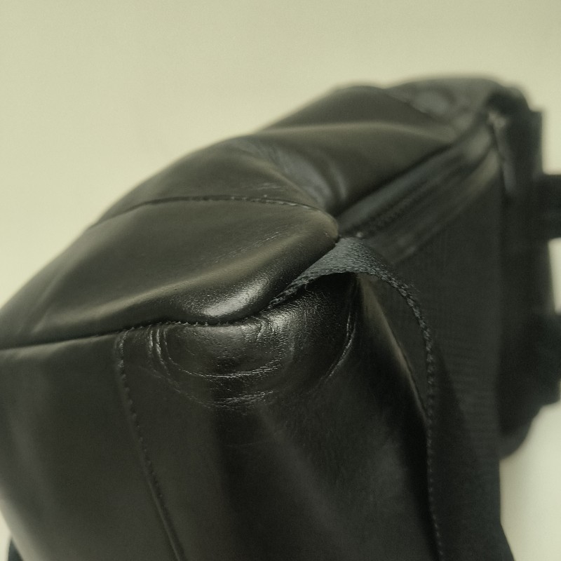 來囉‼️來囉‼️雙11優惠上車囉🚒超狂降價只到11/11🎁㊣✨COACH✨蔻馳 黑色 老花 皮革 掀蓋 抽繩 後背包/二手包/二手精品🌳二手樹屋🌳-9