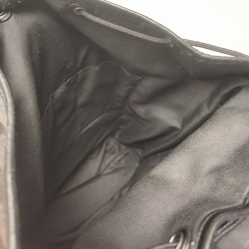 來囉‼️來囉‼️雙11優惠上車囉🚒超狂降價只到11/11🎁㊣✨COACH✨蔻馳 黑色 老花 皮革 掀蓋 抽繩 後背包/二手包/二手精品🌳二手樹屋🌳-44