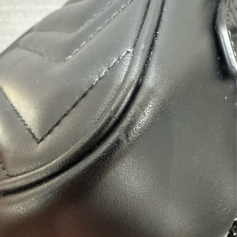 Gucci 黑色GG marmont 系列相機包(小)📷 全新閒置-7