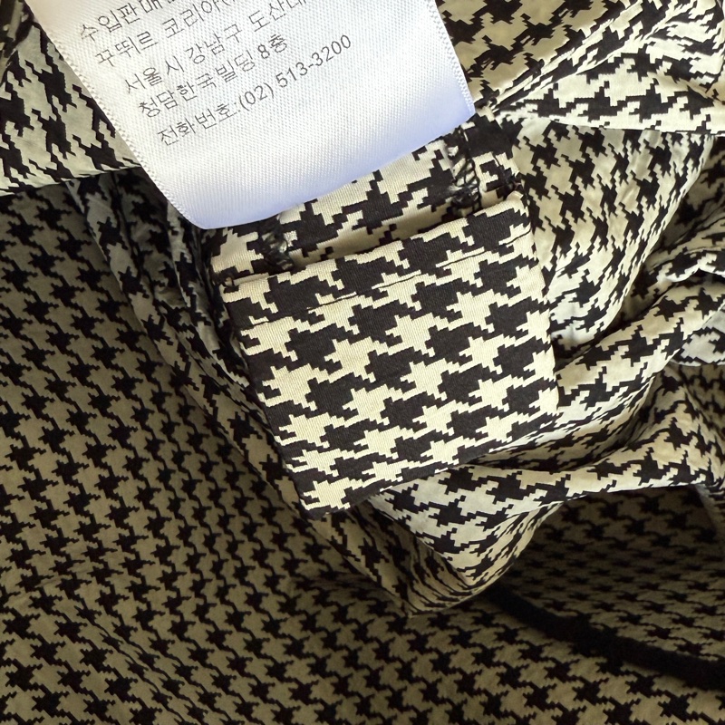 Dior連帽機能外套 XS 超級經典千鳥格紋衝鋒衣-6