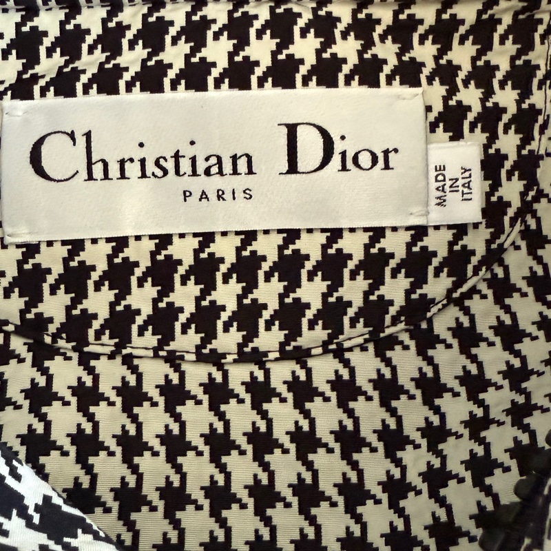 Dior連帽機能外套 XS 超級經典千鳥格紋衝鋒衣-7