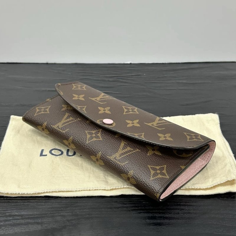 LV 經典老花粉豆豆長夾19*10*2 99新配件塵袋-2