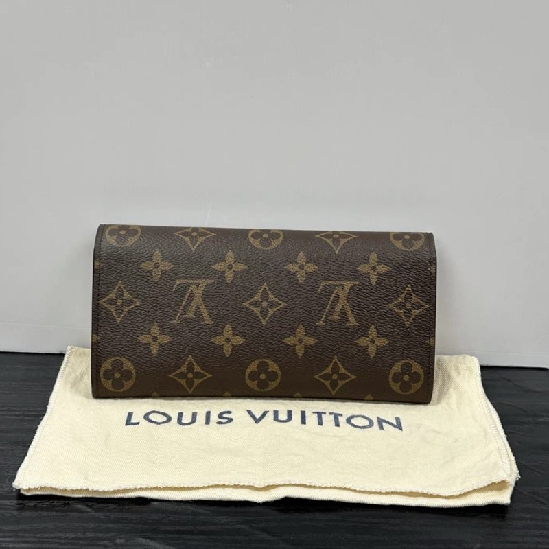 LV 經典老花粉豆豆長夾19*10*2 99新配件塵袋-5