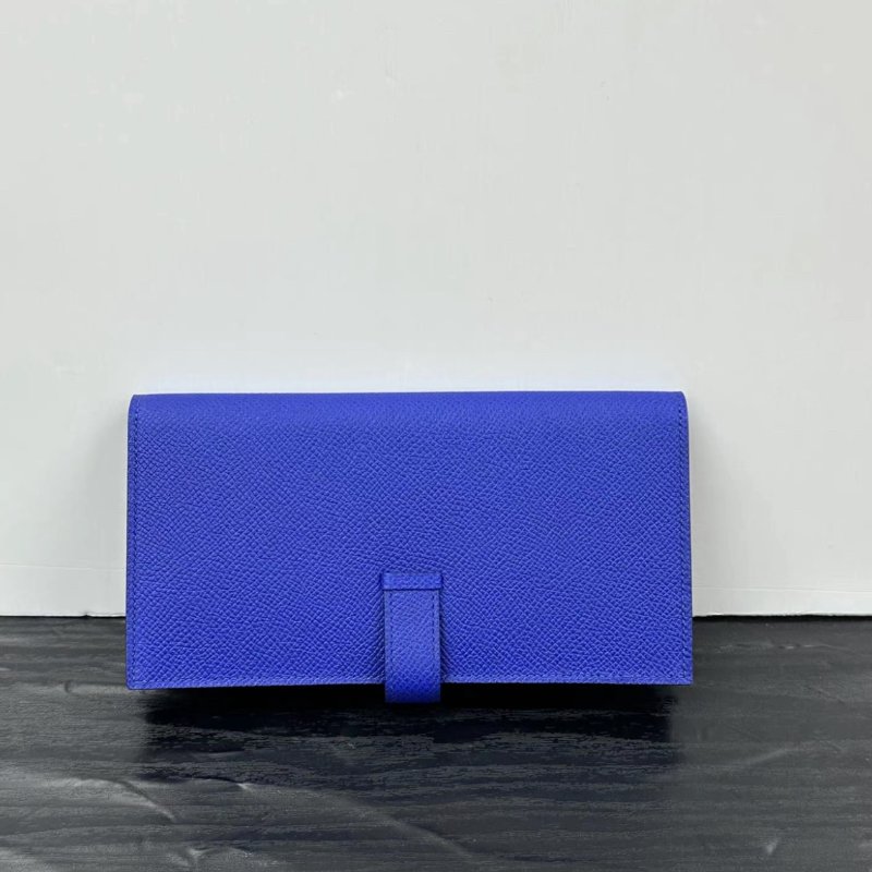 HERMES bearn H電光藍金扣長夾17.5*9*2 全新閒置配件:盒子-5