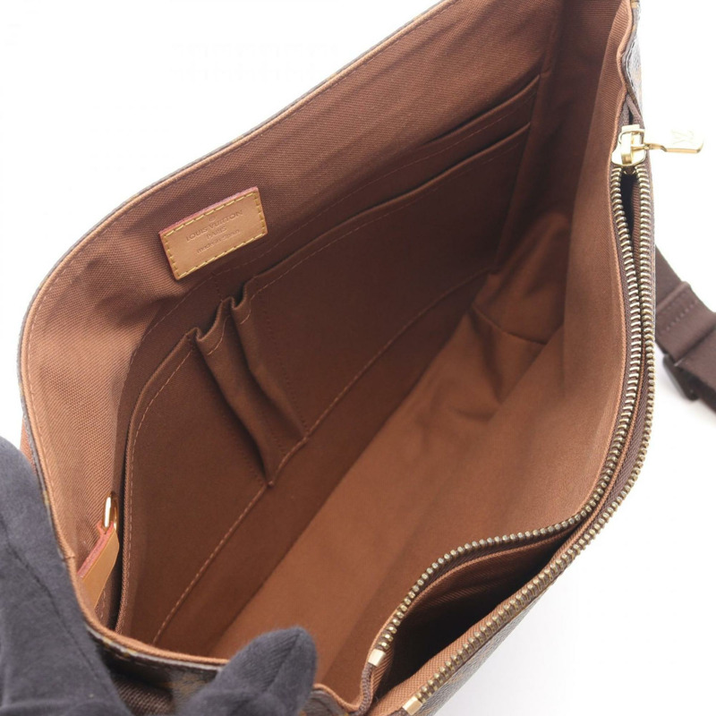 Louis Vuitton Messenger Bobble MM 塗層帆布字母設計單肩包,棕色,M97038-2