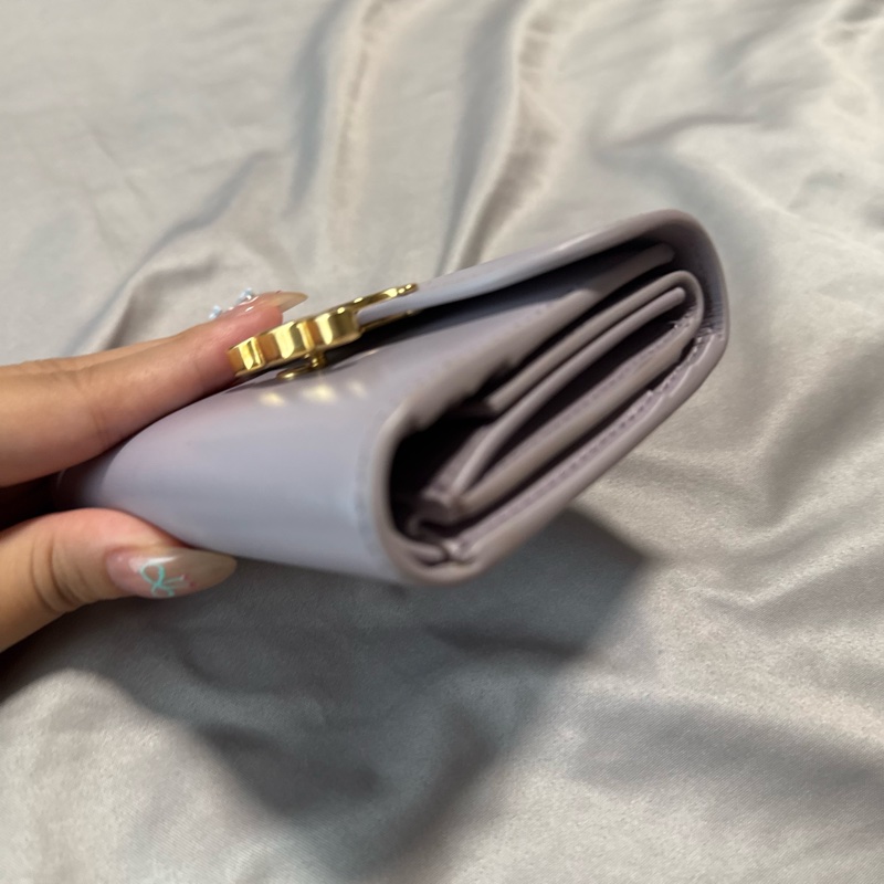 Celine凱旋門短夾限量紫色💜-7