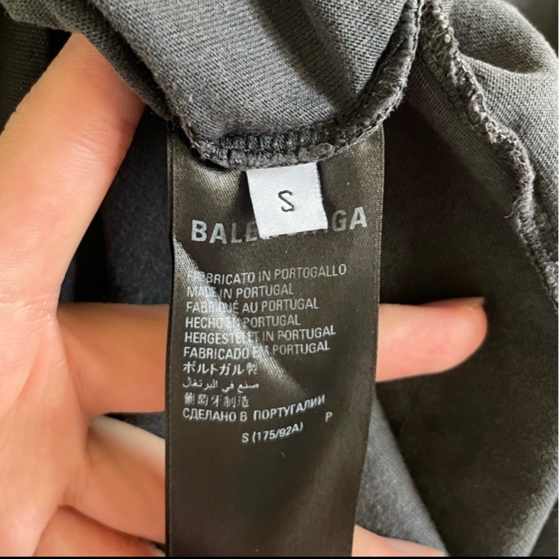 Balenciaga 巴黎世家 做舊BB 短袖-4
