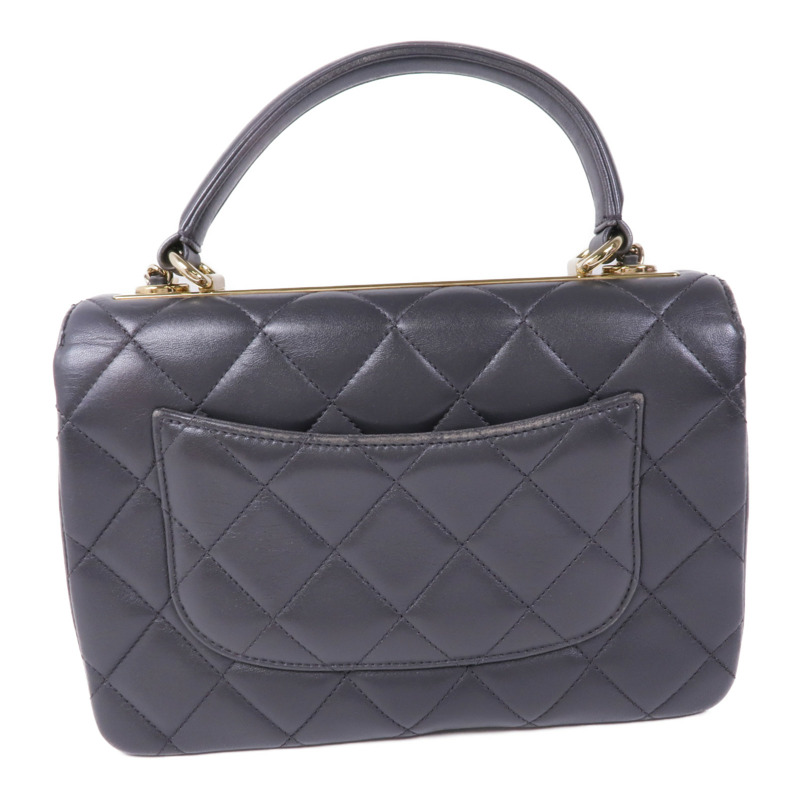 CHANEL 羊皮皮革2way Chain Shoulder Bag金扣手挽肩背兩用袋-1