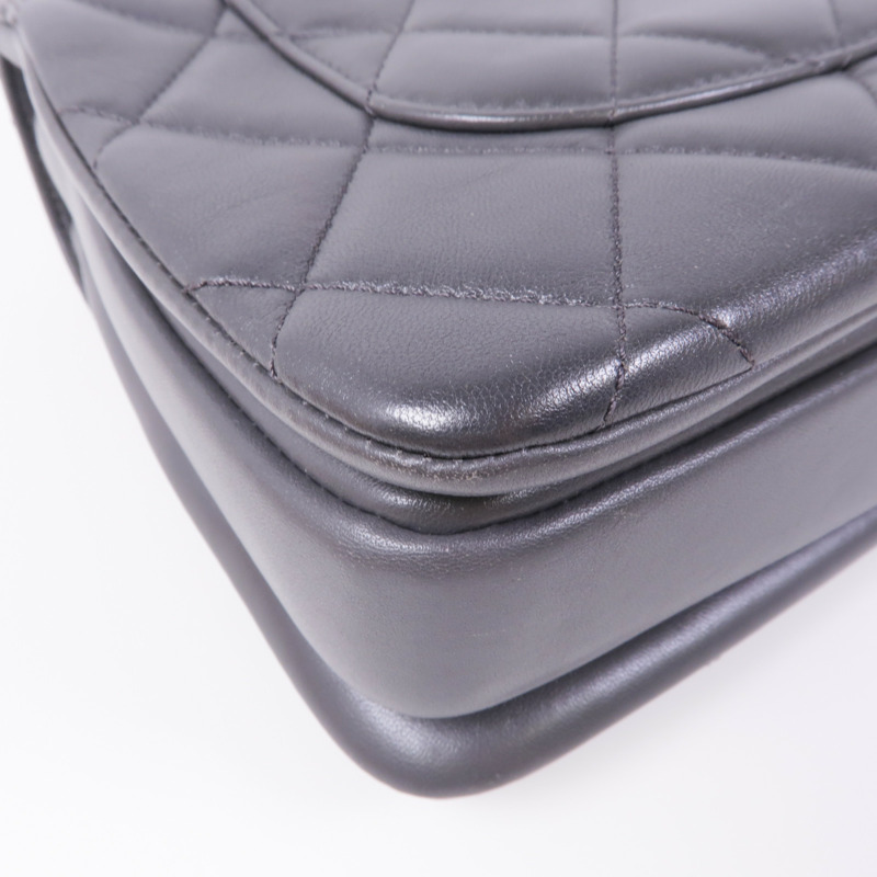CHANEL 羊皮皮革2way Chain Shoulder Bag金扣手挽肩背兩用袋-7
