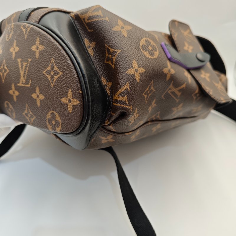 Louis Vuitton Christopher MM 老花配紫色帶,限量版背囊-4