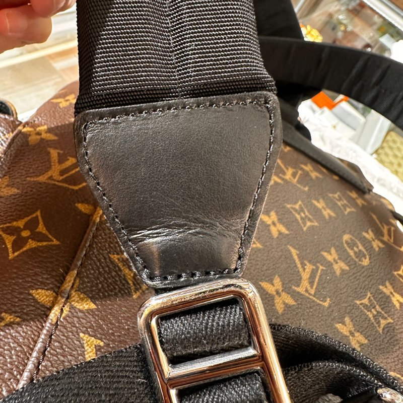 Louis Vuitton Christopher MM 老花配紫色帶,限量版背囊-10