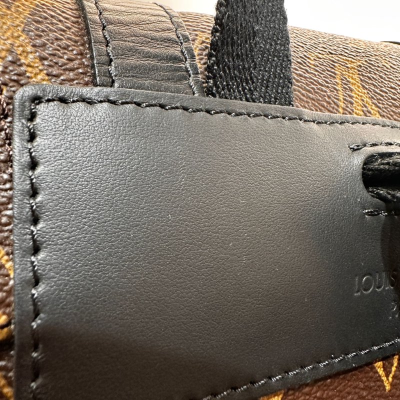Louis Vuitton Christopher MM 老花配紫色帶,限量版背囊-11