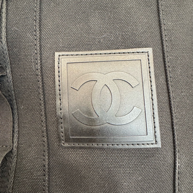 Chanel 軍綠色 運動雙肩後背包-10
