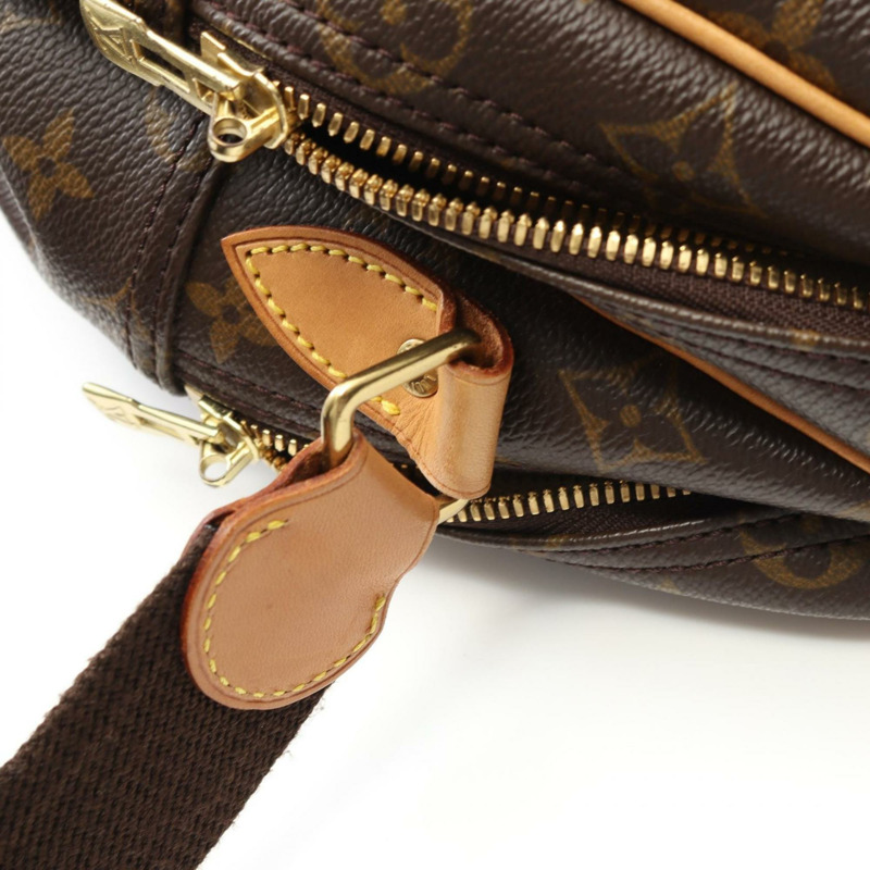 Louis Vuitton Reporter GM 單肩包,塗佈帆布和皮革,字母組合,女款,棕色,M45252-8