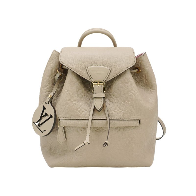 Louis Vuitton Montsouris 壓花牛皮後背包(M45410-斑鳩灰)-1