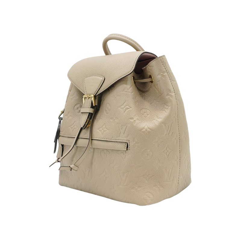 Louis Vuitton Montsouris 壓花牛皮後背包(M45410-斑鳩灰)-2