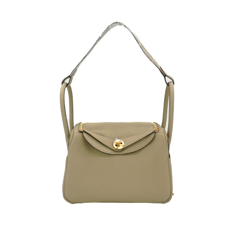 Hermes Lindy 26 TC牛皮金釦手提包(8Q馬爾法米色)-0