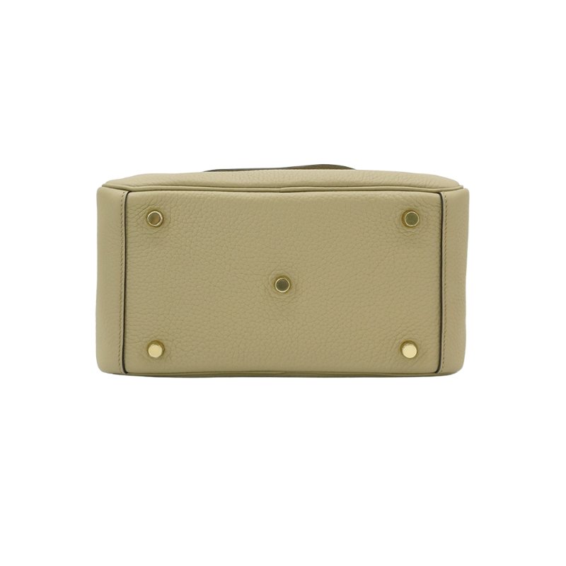 Hermes Lindy 26 TC牛皮金釦手提包(8Q馬爾法米色)-3