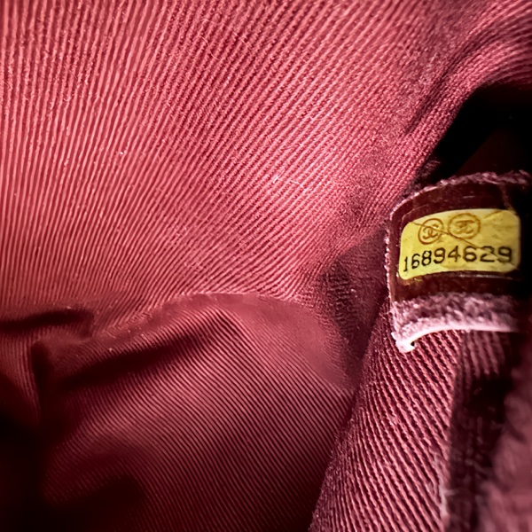 ✨4萬5帶走✨香奈兒機場包✨Chanel 香奈兒 勃艮第酒紅麂皮 機場包｜麻花鏈肩背/斜背 🈶標 近新 含盒袋-9