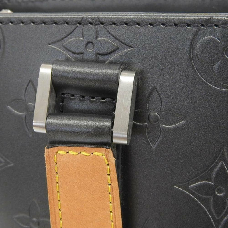 路易威登 LOUIS VUITTON Monogram Matte Stockton M55112 托特包 單肩包 黑色-4