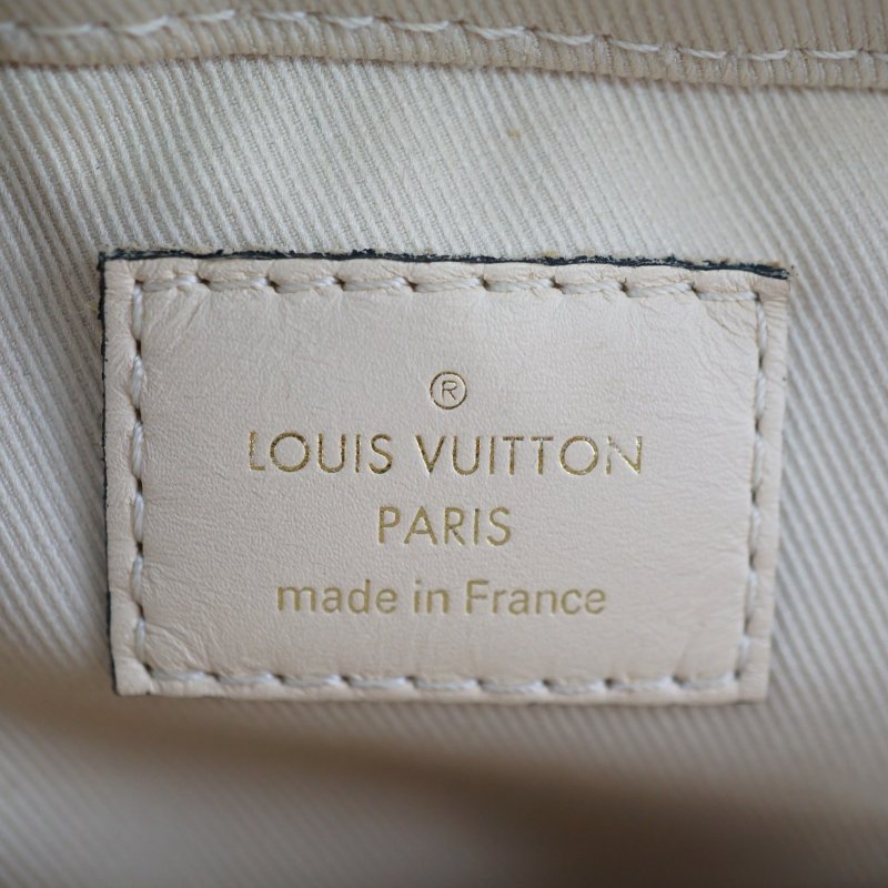 LV M43559 Monogram Saintonge 原花拼米白流蘇相機包 手提斜背包-13