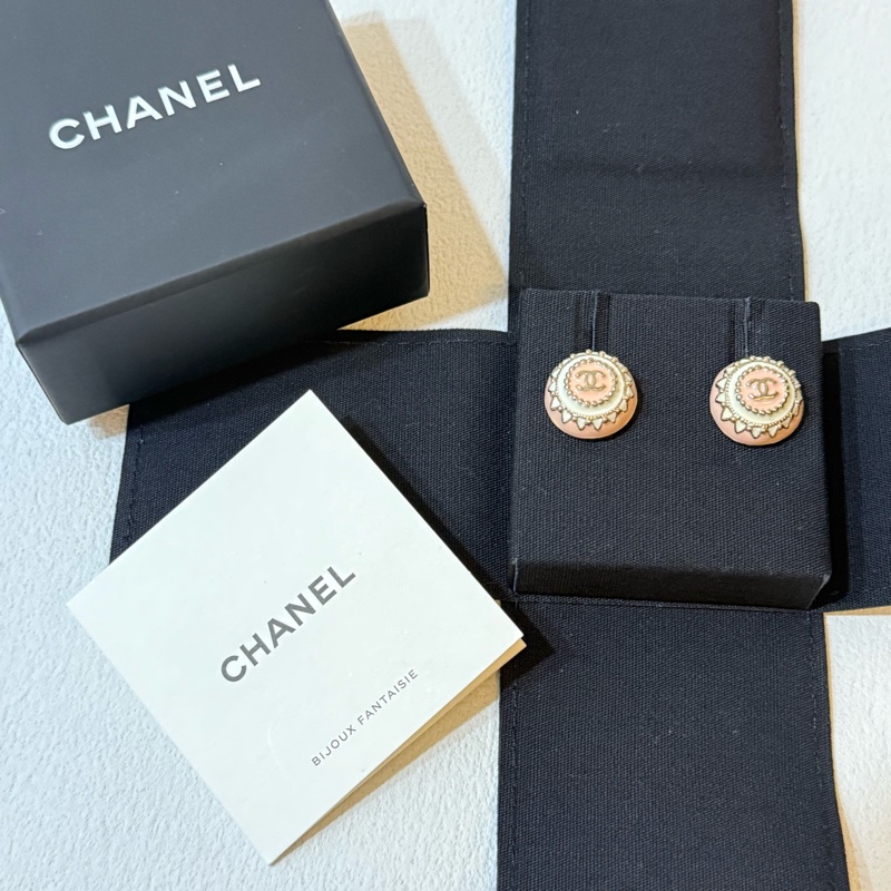 CHANEL 耳環 粉紅色-0