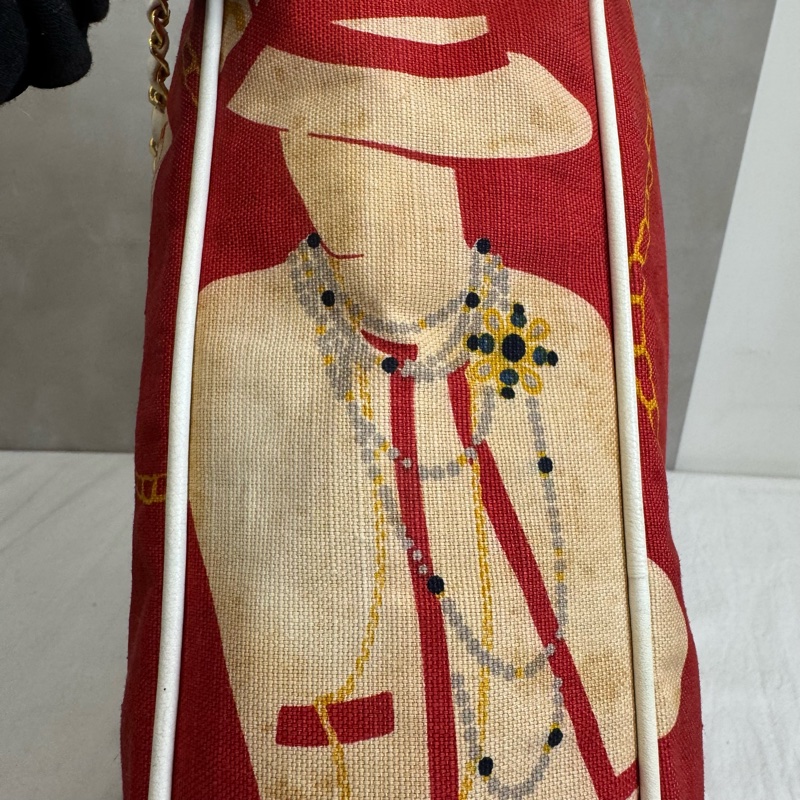 CHANEL 復古絲巾圖騰托特包-28