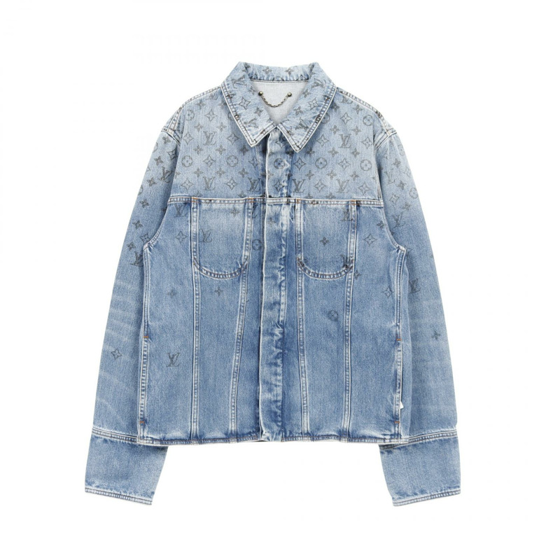 路易威登 Monogram 牛仔外套 RM202 YIE HJA71W 棉質藍色二手男款 #50-0