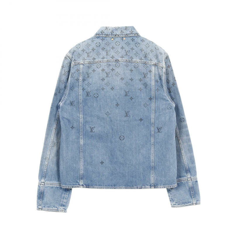 路易威登 Monogram 牛仔外套 RM202 YIE HJA71W 棉質藍色二手男款 #50-1