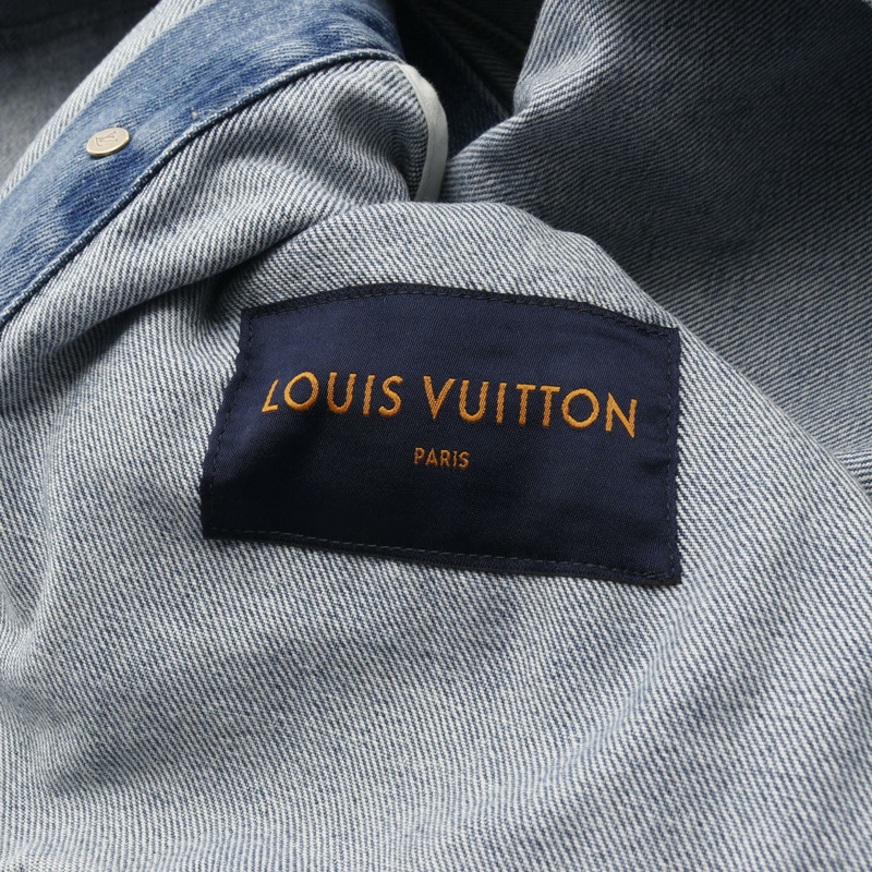 路易威登 Monogram 牛仔外套 RM202 YIE HJA71W 棉質藍色二手男款 #50-2
