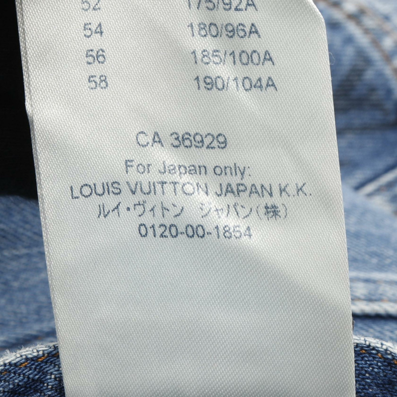 路易威登 Monogram 牛仔外套 RM202 YIE HJA71W 棉質藍色二手男款 #50-3