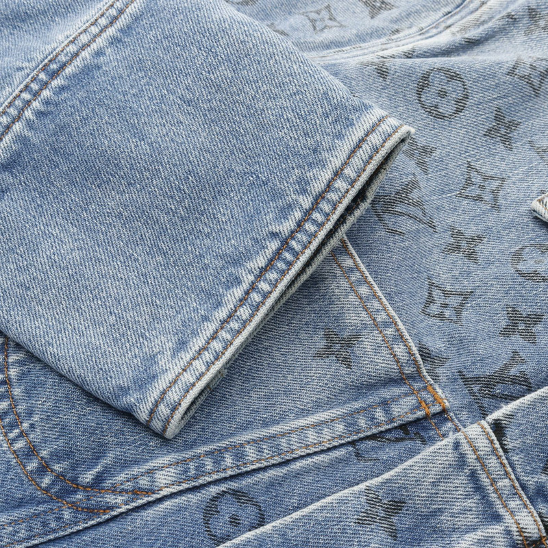 路易威登 Monogram 牛仔外套 RM202 YIE HJA71W 棉質藍色二手男款 #50-6