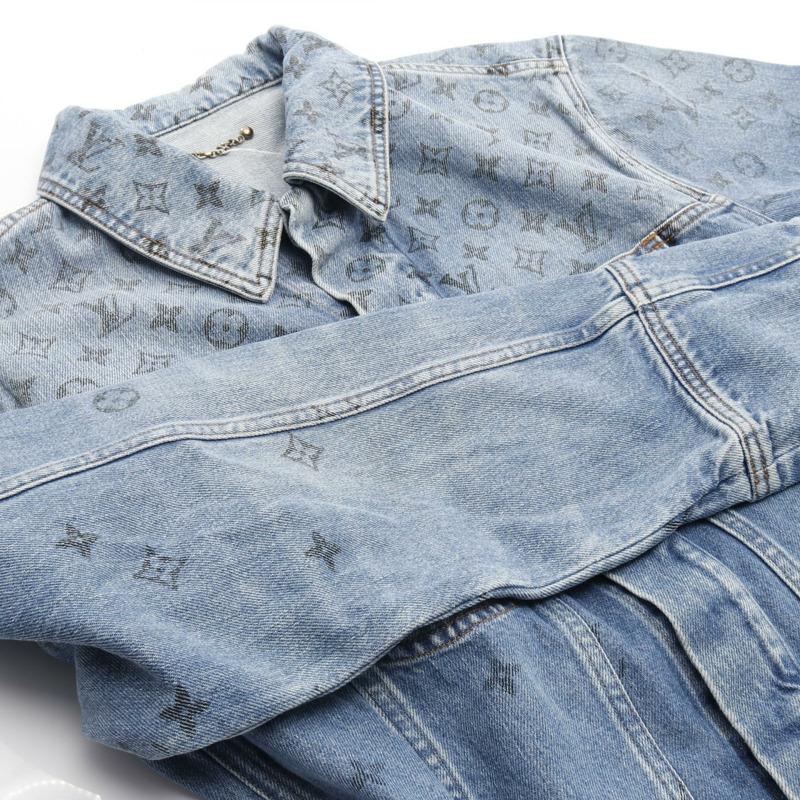 路易威登 Monogram 牛仔外套 RM202 YIE HJA71W 棉質藍色二手男款 #50-8