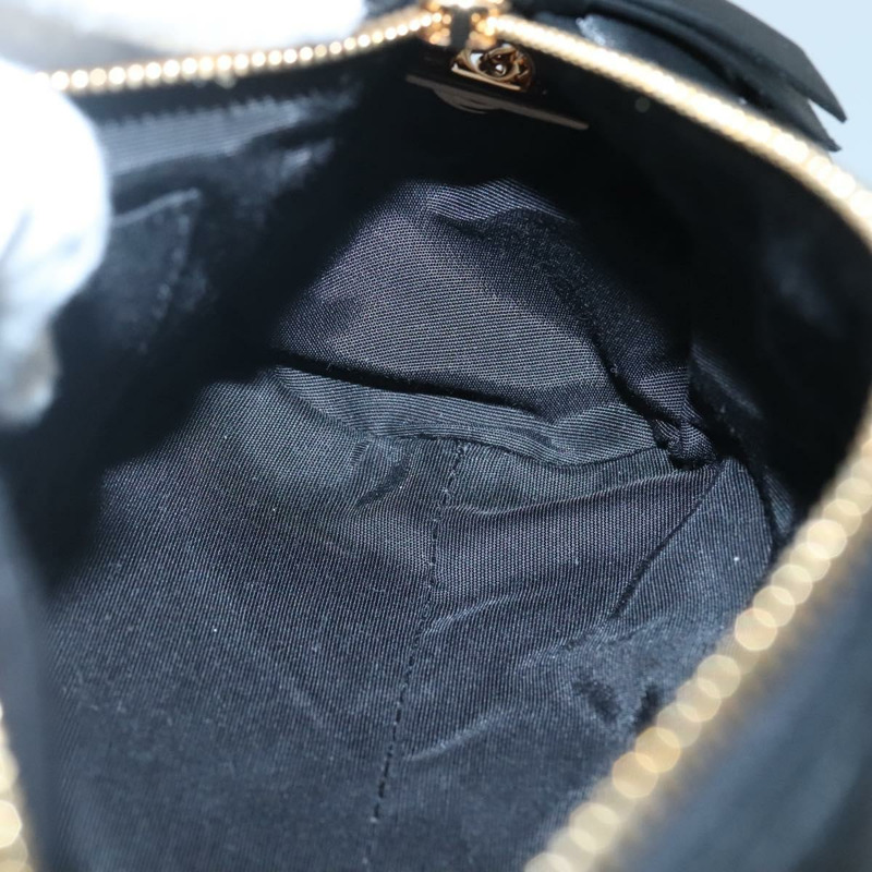 【日本直送】VERSACE 鏈條單肩包 皮革 黑金 正品 130260-19